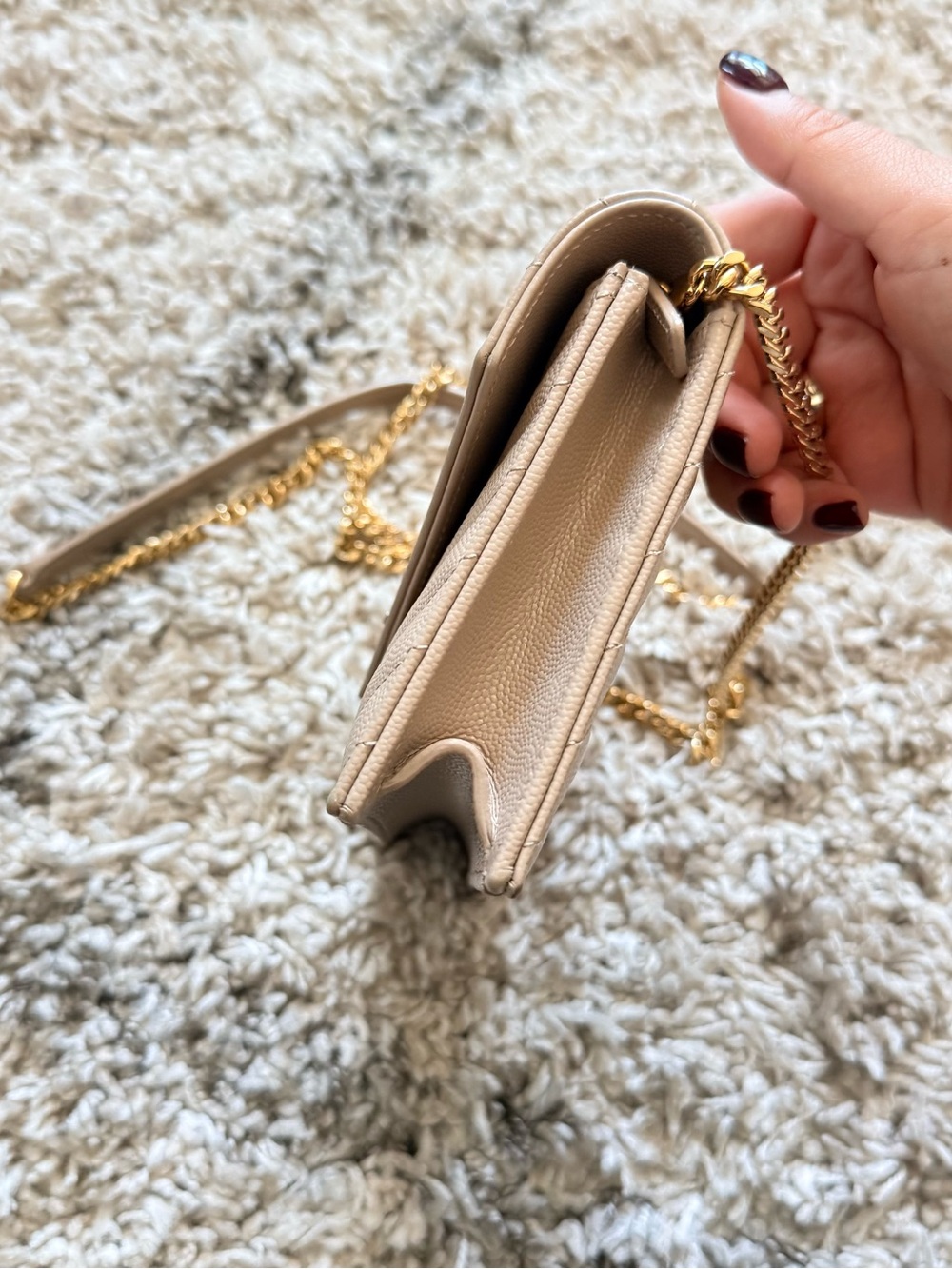 Saint Laurent Leather Chain Crossbody - Picture 5 of 16
